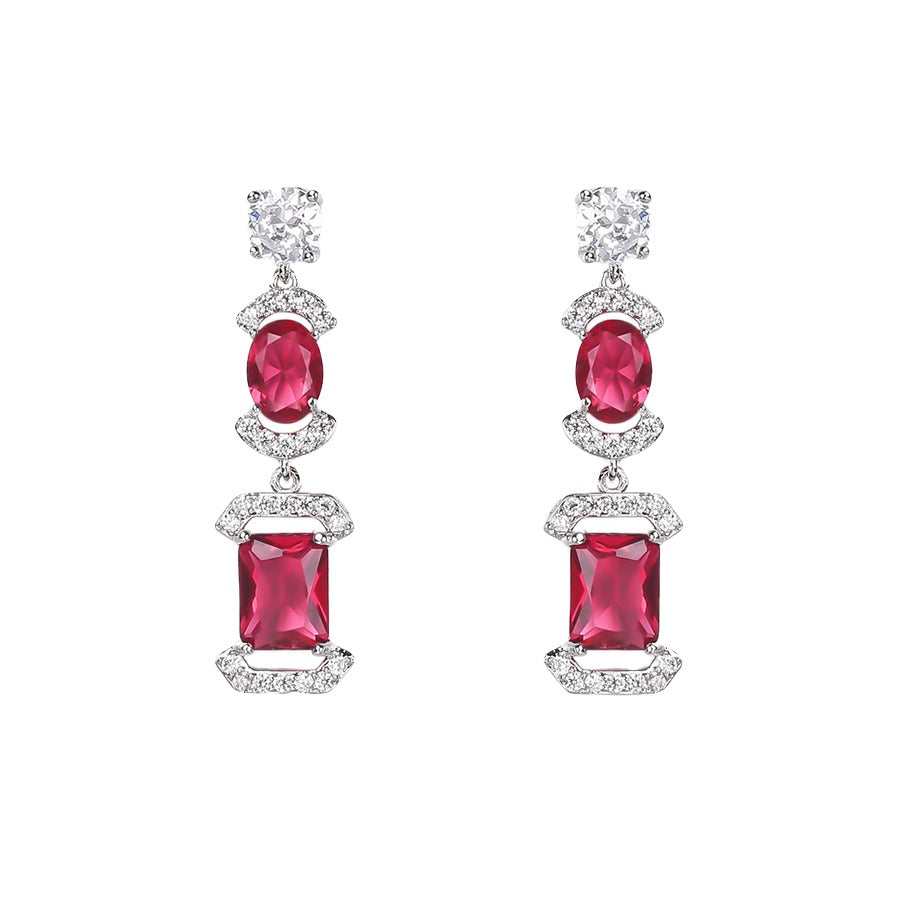 RUBY DROP EARRINGS