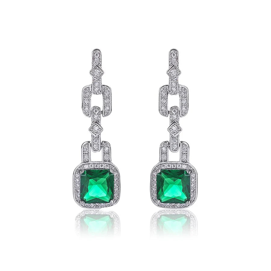 EMERALD DROP EARRINGS