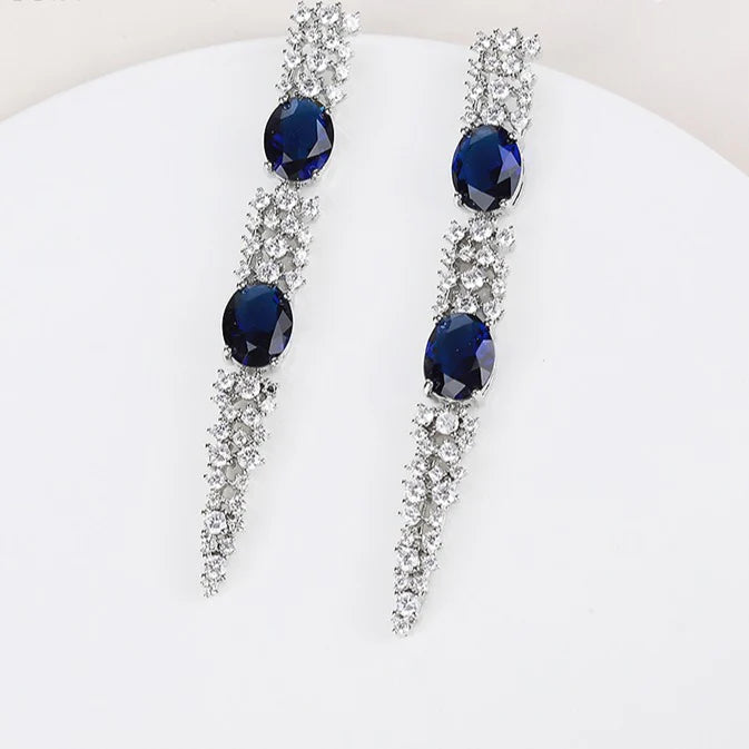 SAPPHIRE DROP EARRINGS