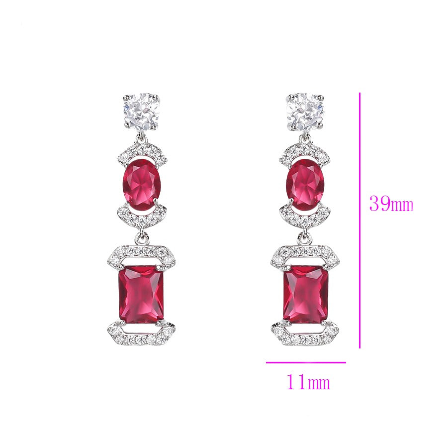 RUBY DROP EARRINGS