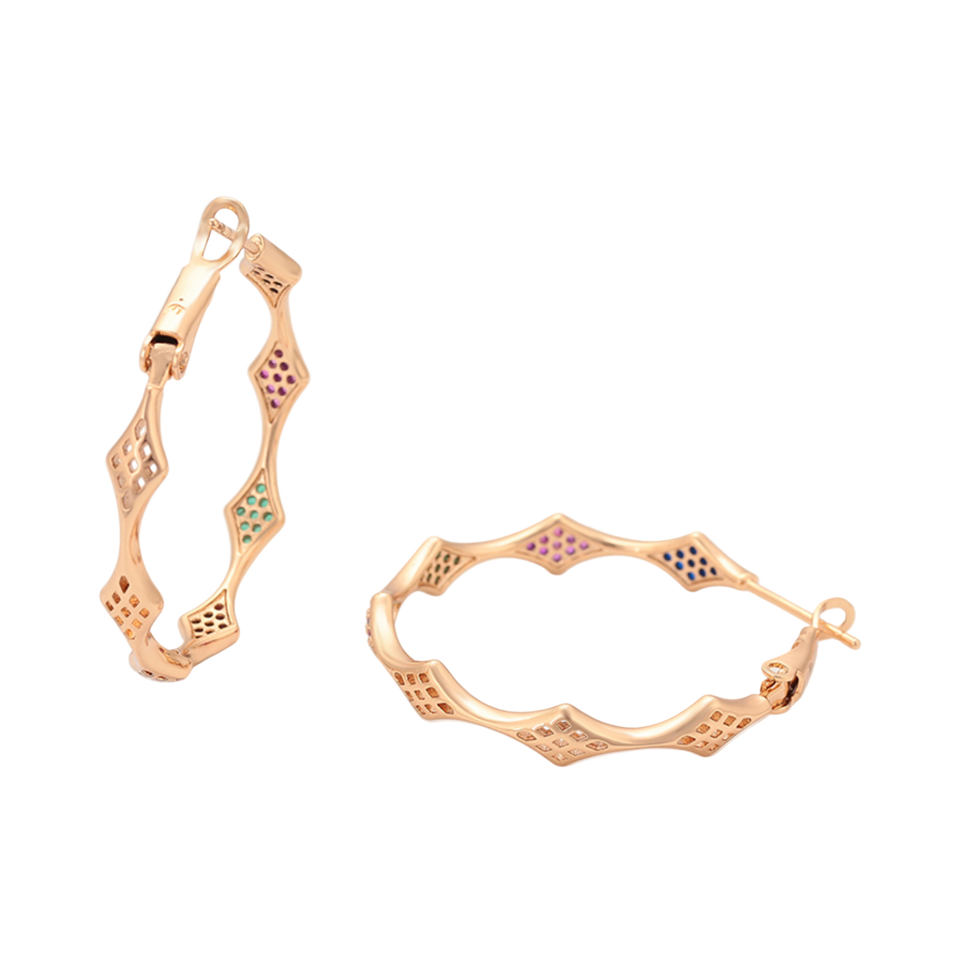 Gold hoop earrings