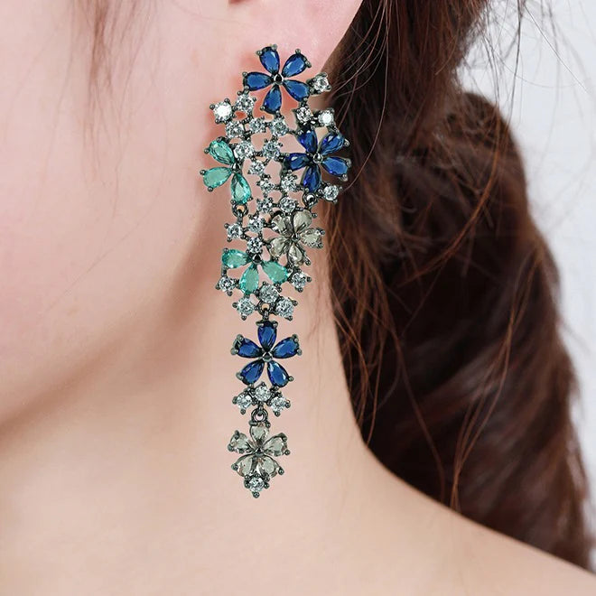 COLOUR PETAL DANGLER EARRING